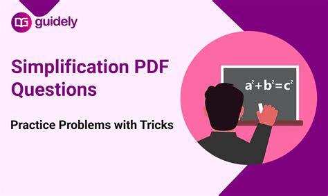 Simplification Questions PDF: Practice Simplification.